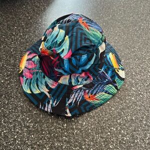 Tropical Print Bucket Hat - Multicolor